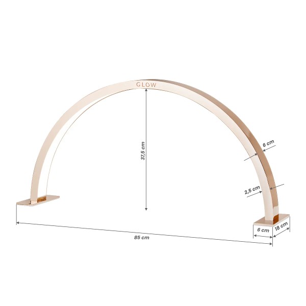 Bogenlampe Rose Gold